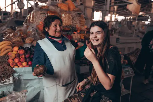 Interact with locals at Otavalo market